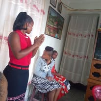 VBC Ministries home visit — praying for the elderly in the community